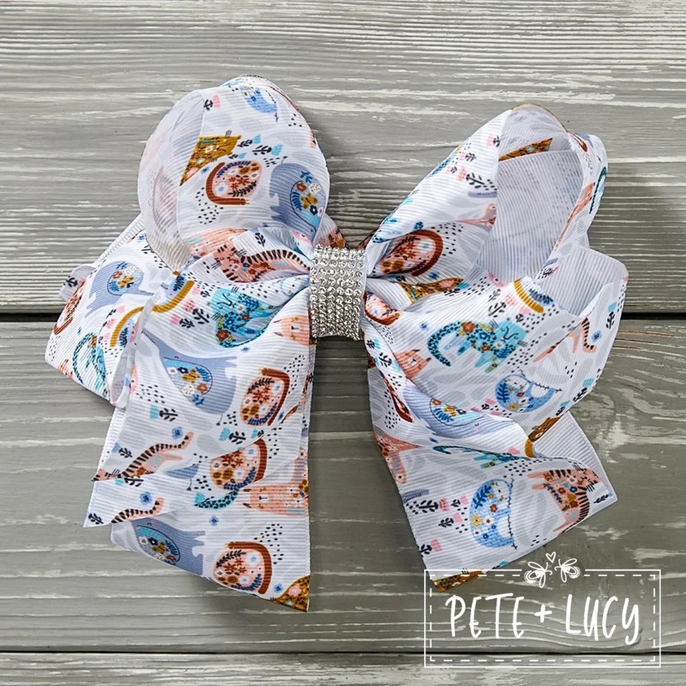Into the Wild - Deluxe Bow Clip Size 4 inches